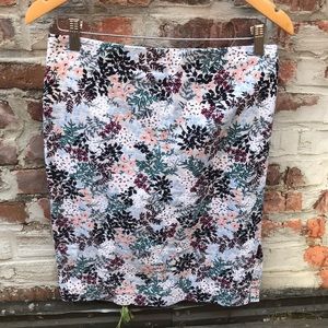 Floral pencil skirt